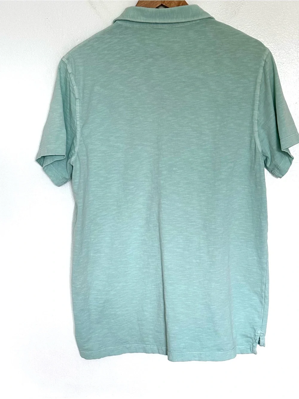 J.Crew Polo Shirt Men’s Large Green Cotton Short Sleeve Pocket Collared Top
